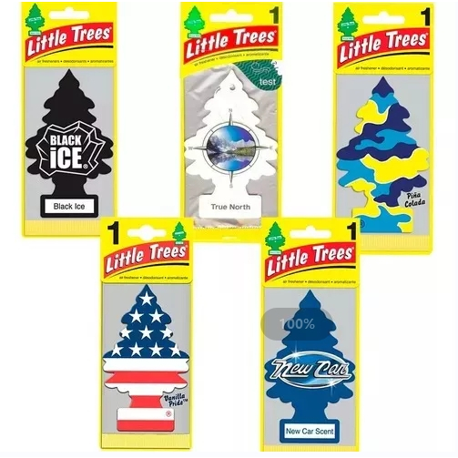 KIT 10 Little Tress Original Automotivo Aromas Cheirinho De Carro pingente