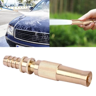 Esguicho Bocal De Mangueira Regar Jardim Pistola Spray Água Alta Pressão Bico Limpeza Quintal Pistola De Pulverização Ajustável Cobre