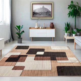 Tapete Geométrico Flannel 2,00 x 1,40. Envio Rápido.