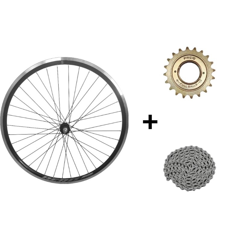 Kit Roda Traseira Aro Aero 26x1.95 + Corrente + Catraca 18D | Shopee Brasil