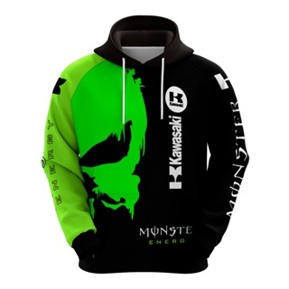Blusa Moletom Kawasaki Ninja Uniforme Top Moto GP