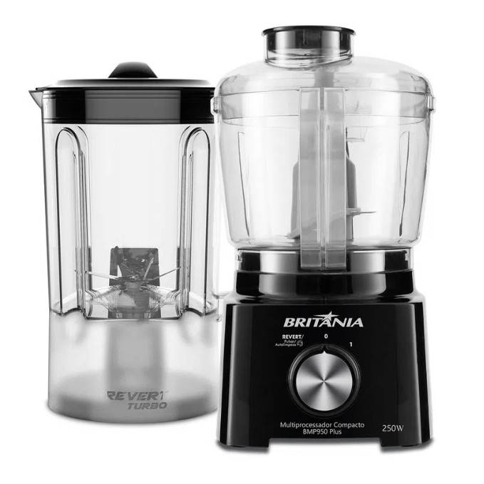 Multiprocessador Britânia 2 Em 1 Bmp950 Plus Preto 300w