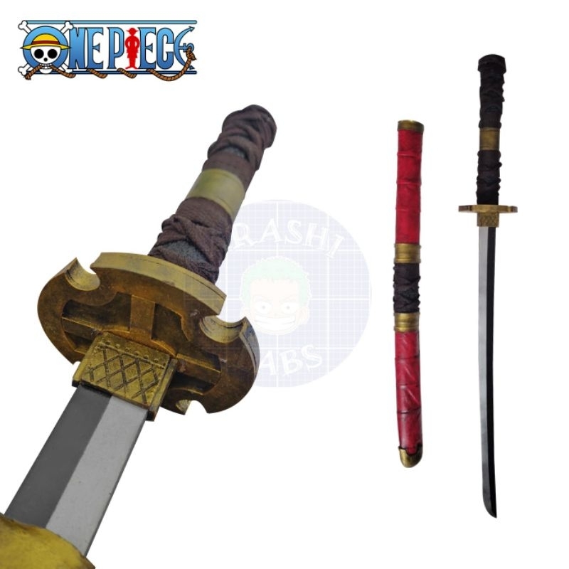 Espada / Katana Enma Zoro One Piece em MDF com Bainha 90cm