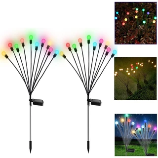 kit 2 Luminaria Solar Jardim Casa Iluminação Quintal Decorativo