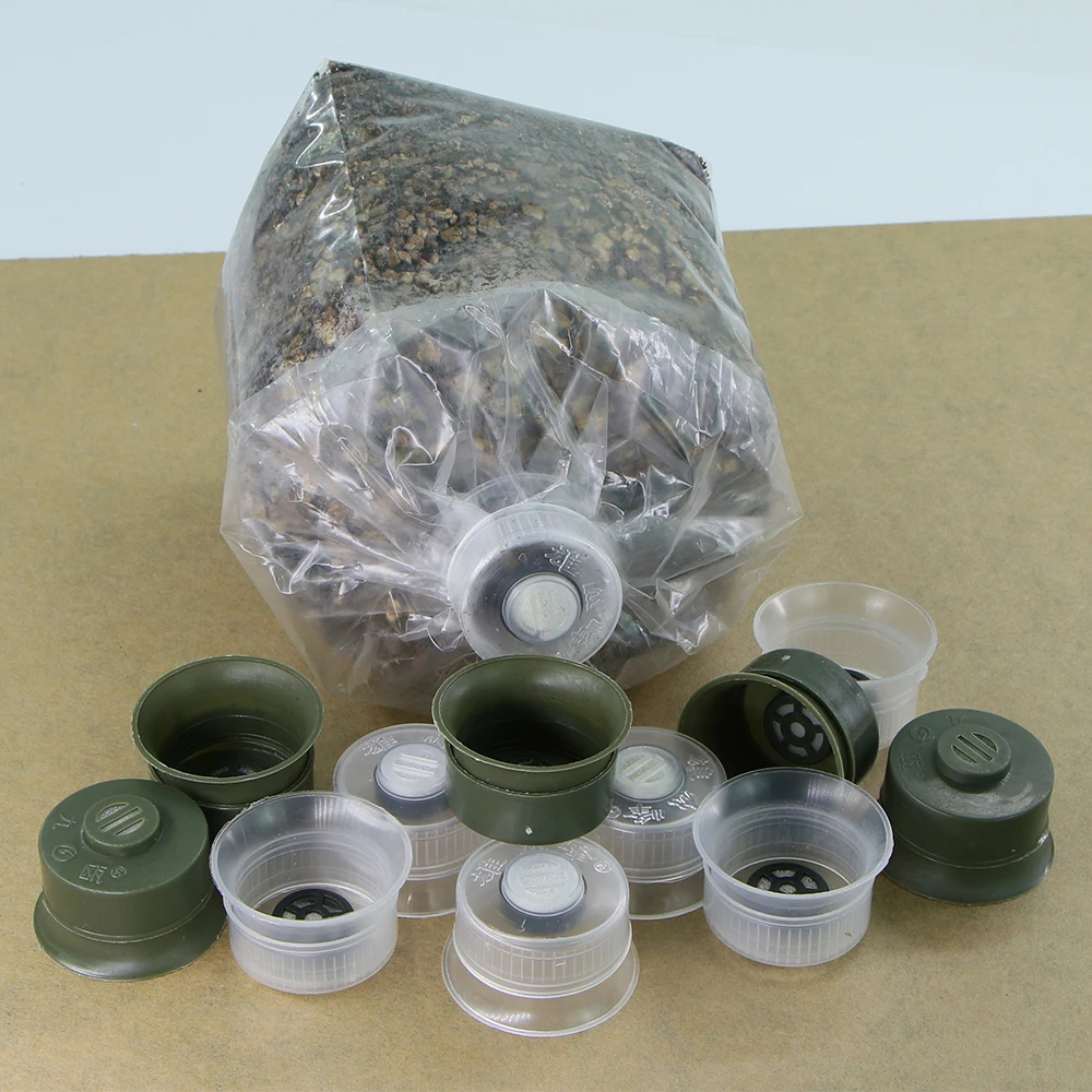 Tampas com Filtro para Sacos de Cultivo Cogumelos