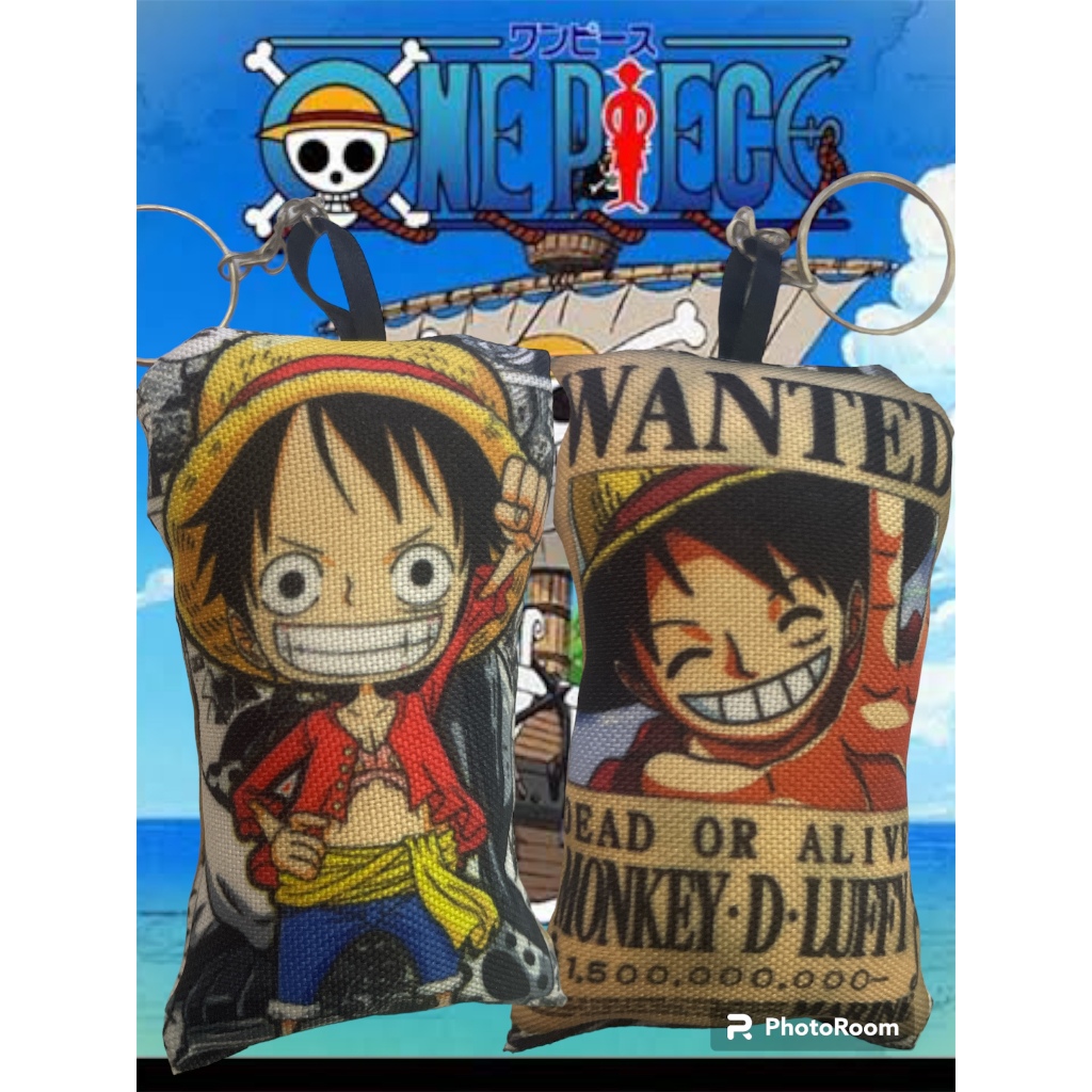 Almofada Anime One Piece Monkey D. Luffy + Chaveiro