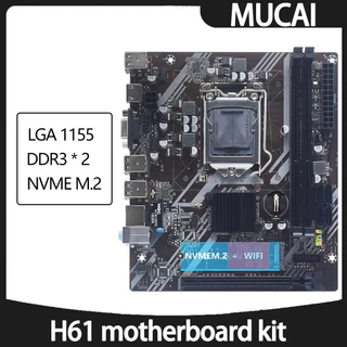 Placa Mãe LGA 1155, Compatível com CPU Intel Core, 2ª e 3ª Gerações, Suporta M.2 nvme ssd