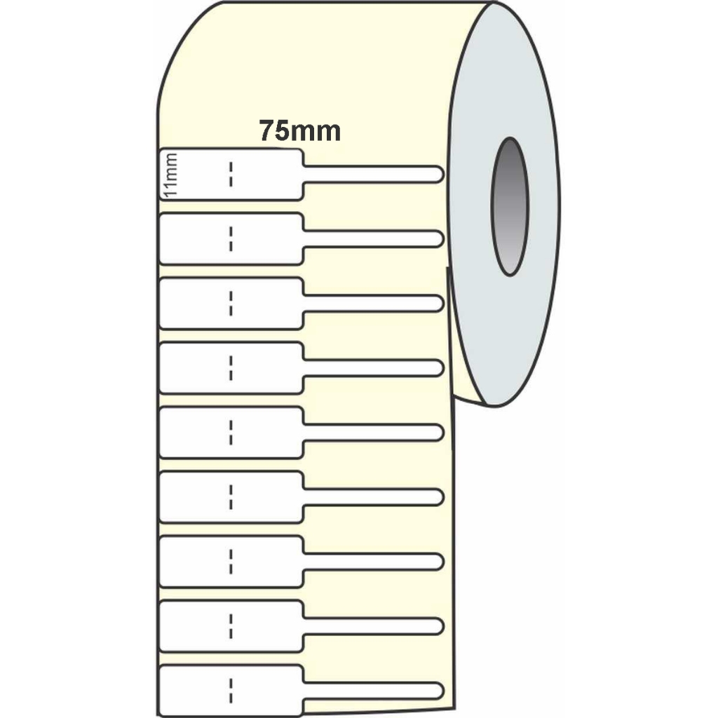 01 Rolo Etiqueta Adesiva Bopp 75x11 Jóias Bijoux Anel Brinco