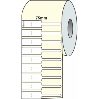 01 Rolo Etiqueta Adesiva Bopp 75x11 Jóias Bijoux Anel Brinco