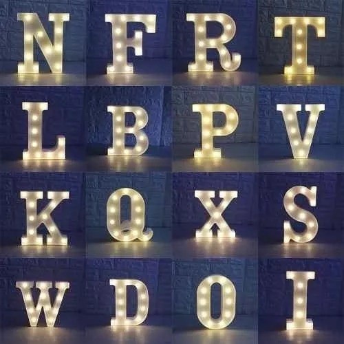 kit com 26 letras de led | Shopee Brasil