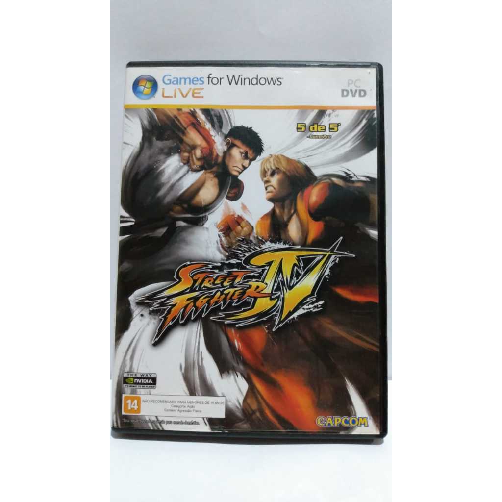 PC DVD de jogo para games windows live Street Fighter IV 4 | Shopee Brasil