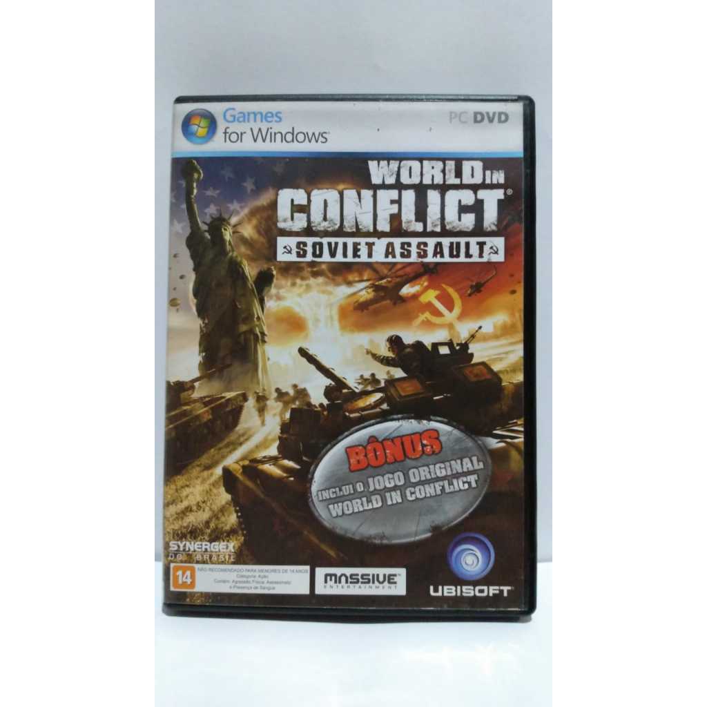 PC DVD de jogo para games windows World in conflict soviet assault jogo  original | Shopee Brasil