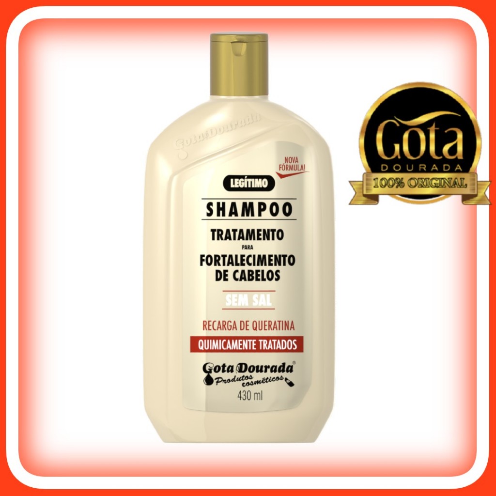 Shampoo Cabelos Quimicamente Tratados Gota Dourada 430ml Shopee Brasil
