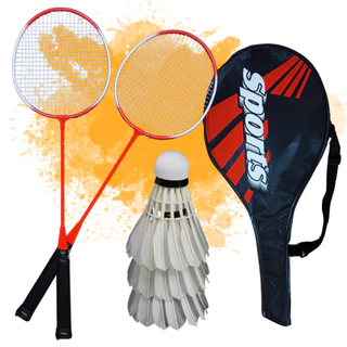Jogo De Badminton Completo Com 2 Raquetes 3 Petecas E Bolsa