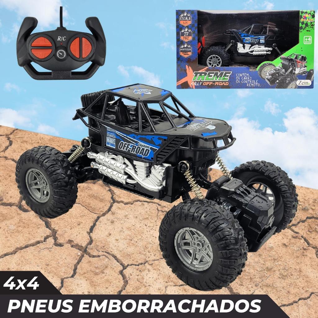 Carro De Controle Remoto Jipe 4x4 - Champion Radical 1:24 Vermelho