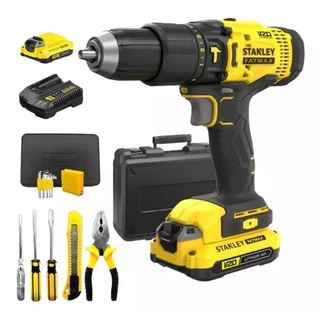 Parafusadeira/furadeira 1/2 Stanley Scd711c2k Com maleta + kit