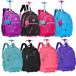 MOCHILA DE CARRINHO RODINHA FEMININA REBECCA BONBON CLIO RB24023/ RB2421