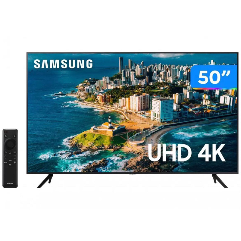 Smart TV 50" UHD 4K LED Samsung 50CU7700 - Wi-Fi Bluetooth Alexa 3 HDMI