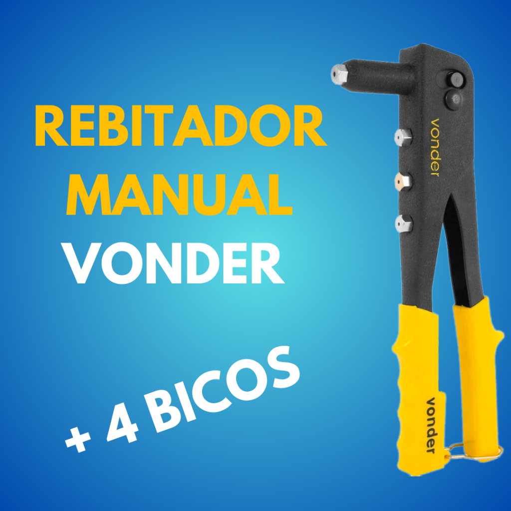 Rebitadeira Manual Vonder Para Rebite Alicate Rebitador