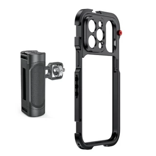 Cage Gaiola Estabilizadora Suporte Vlog Youtuber para Iphone 14 Pro / 14 Pro Max