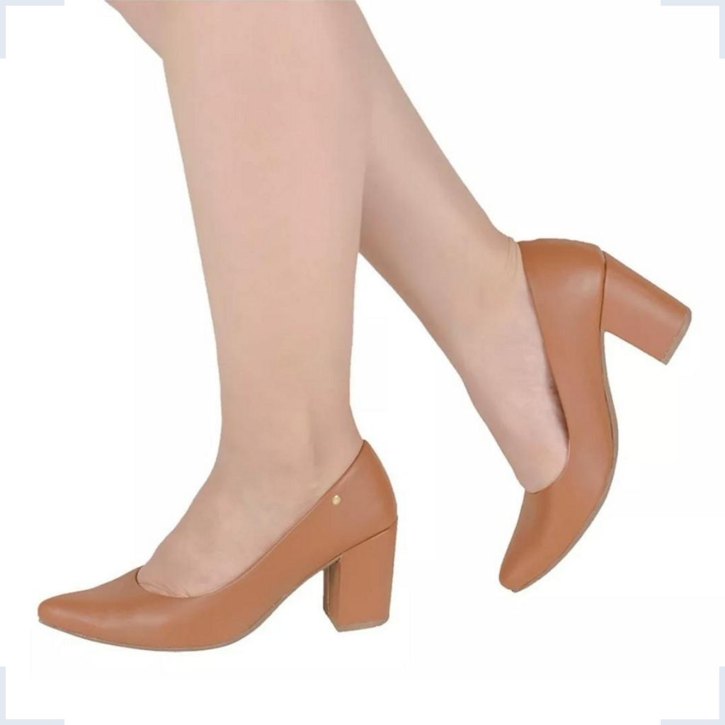 Scarpin caramelo salto medio cheap