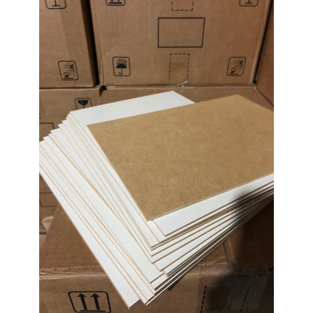 Chapas Placas Mdf Multiuso 3mm 50 Unidades Branco/cru