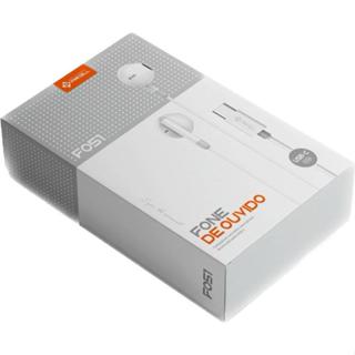 Fone de Ouvido Auricular FO-51 Para iPhone Entrada Tipo C Com Fio Branco