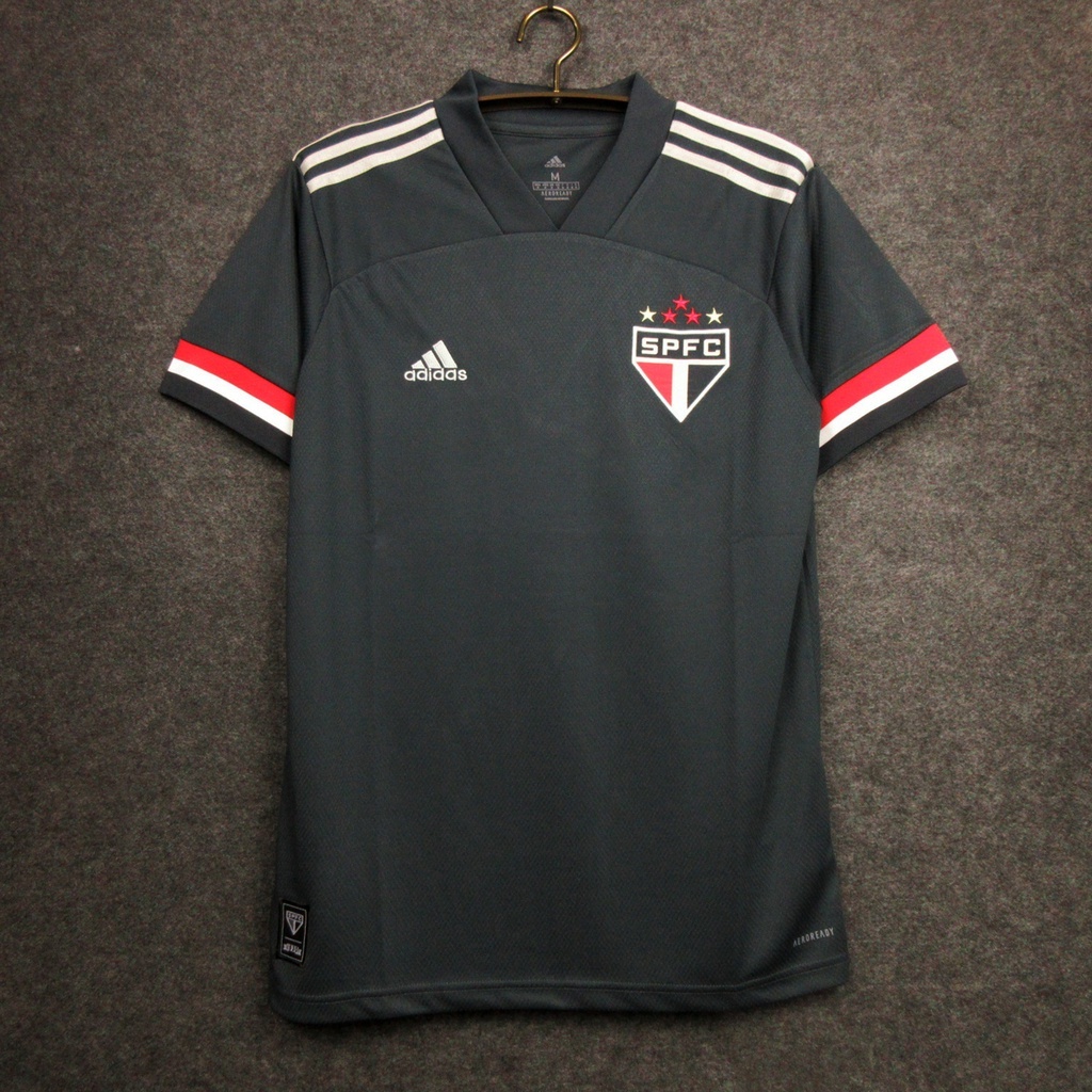 Camiseta do são paulo preta branca super linda