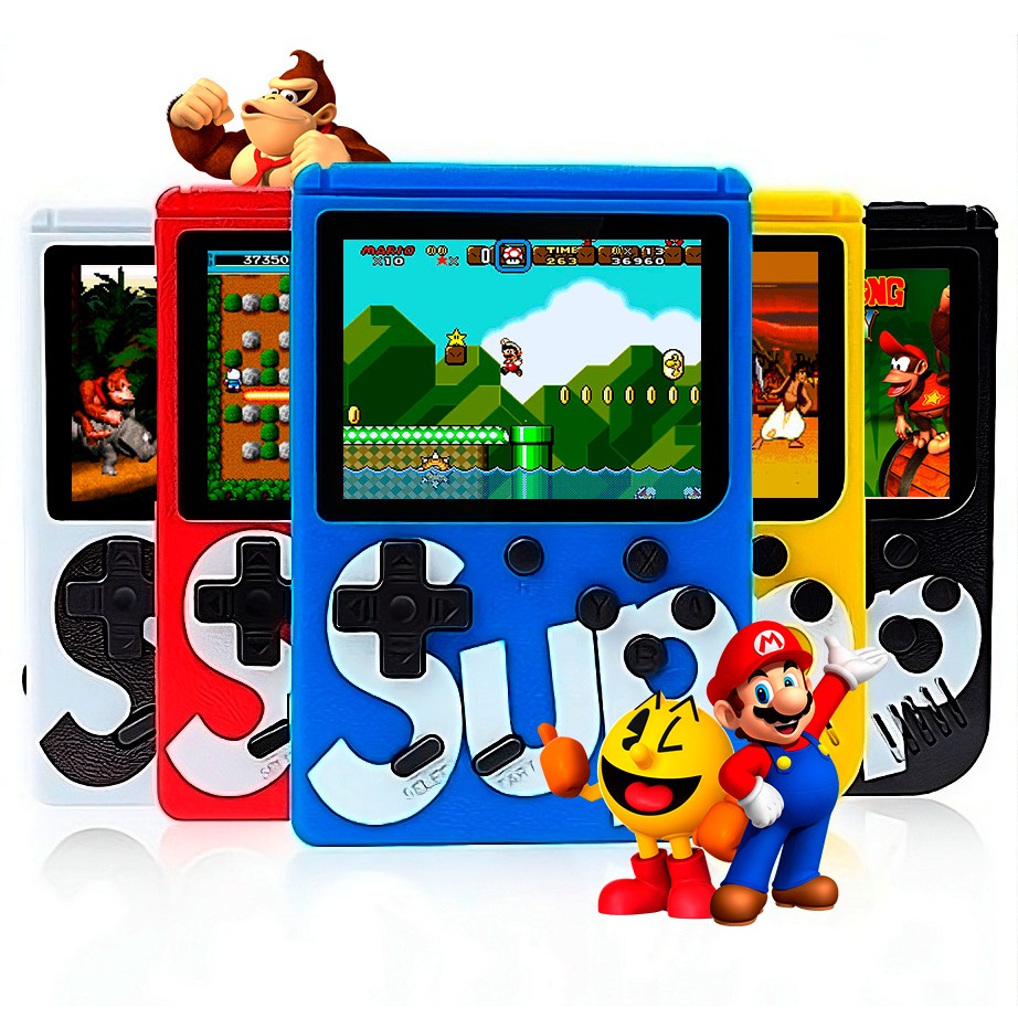 super Mario ) Mini Video Game Game Box500 Jogos Em 1 Portátil Jogos Antigos  Super Mário - Escorrega o Preço