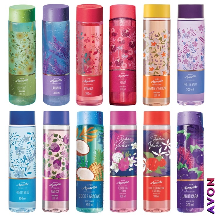 Body Splash Aquavibe Refrescantes Avon - 300ml | Shopee Brasil