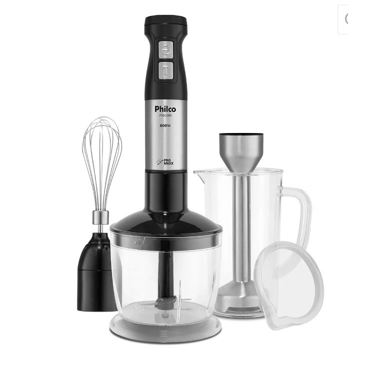 Mixer Processador Philco 3 Em 1 Pmx200 800w Inox Promax