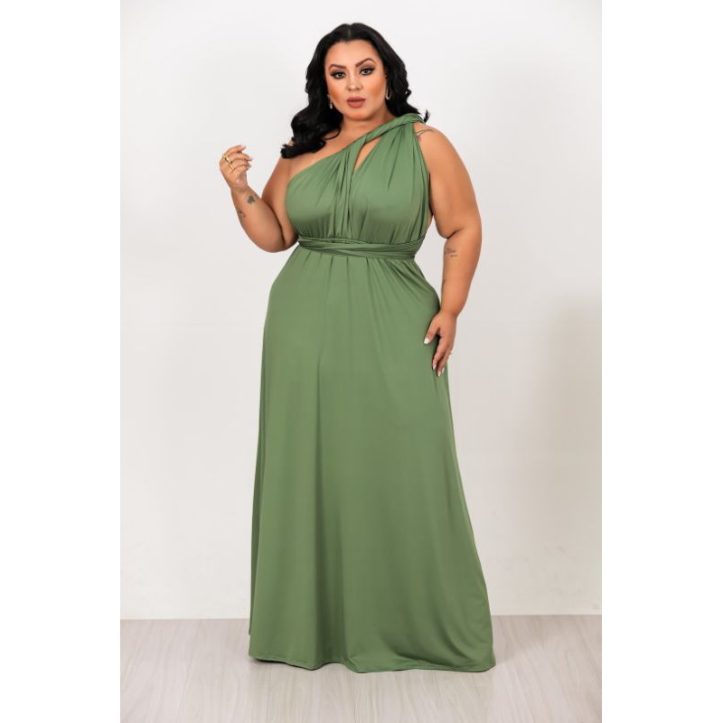 Vestido Multiformas Vestidos Plus Size Longo Para Festa De