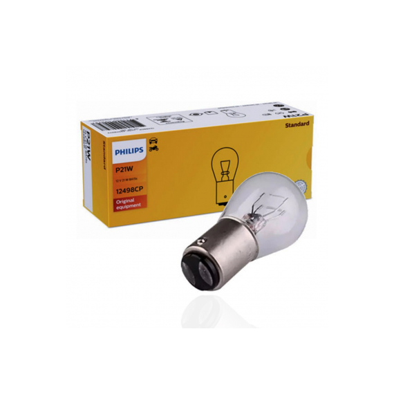 Lâmpada Freio Lanterna Philips Original 12v P21/5w bay15d 2 Polos 12499CP