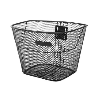 Cesta Media Bike NIPARTE Aramada Oval Para Bicicleta Até Aro 26 no Cor Preto sem Acessórios