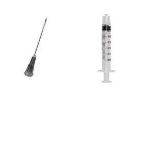 Kit 100 Seringas 3ml Bico Ll + 100 Agulhas 30x0,7 Descarpack