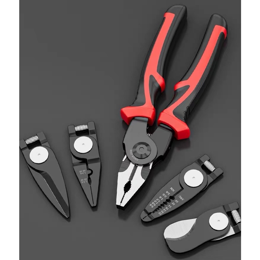 Alicate universal 5 em 1 Decapador Crimpador Alicate de Eletricista Descacador Fios multi-pontas | Shopee Brasil