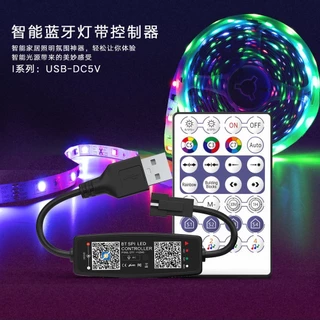 Controle + Controladora Bluetooth Sem Fio WiFi DC5V 12V 24V Controlador LED RGB/RGBW RF Para WS2811 WS2812B