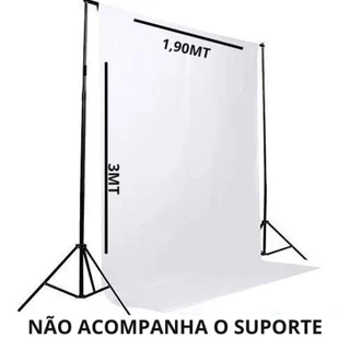 Tecido Fundo Branco/Preto Estúdio Foto Infinito 3 x 1,90 metros Fundo Fotográfico fundo infinito