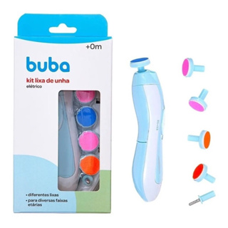 Kit Aparador Lixador Lixa de Unha Elétrico com 6 Lixas e Estojo Buba