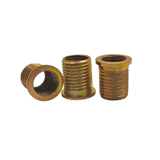 Bucha Roscada Tucho Rosca Postiça VELA BIZ M10 x 12 x 15mm com aba - 10 peças