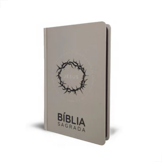Bíblia Sagrada Arc Slim Capa Dura Harpa E Corinhos Coroa De Espinhos