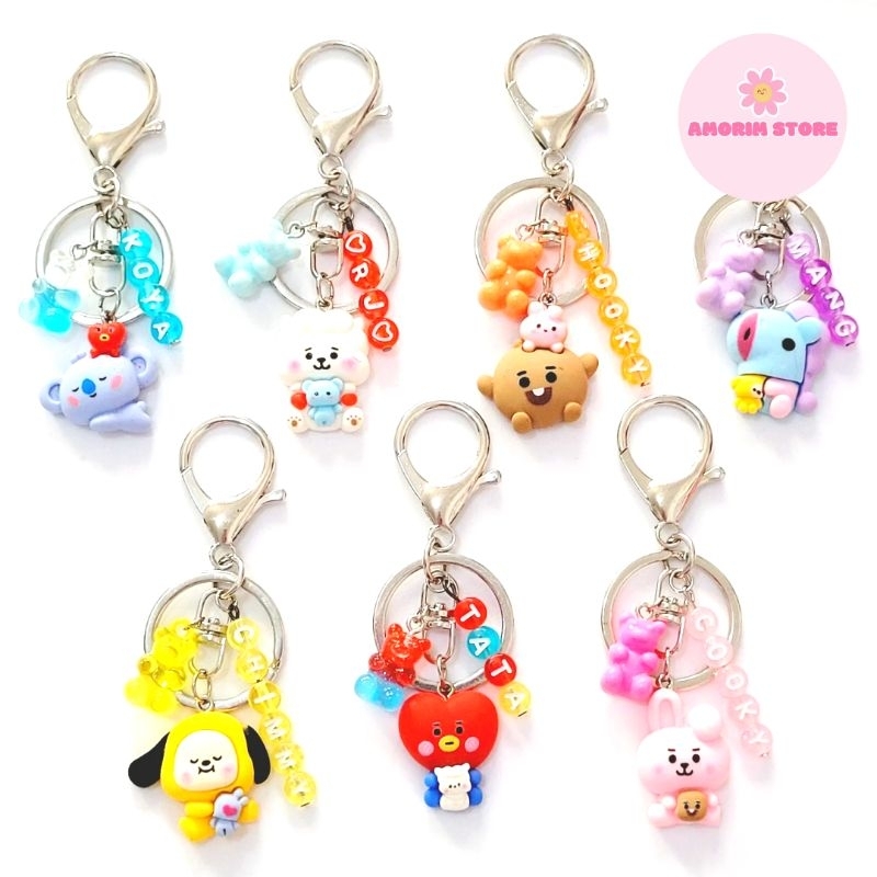 CHAVEIRO BTS / BT21 - NAMJOON, JIN, YOONGI, JHOPE, JIMIN, TAEHYUNG ...