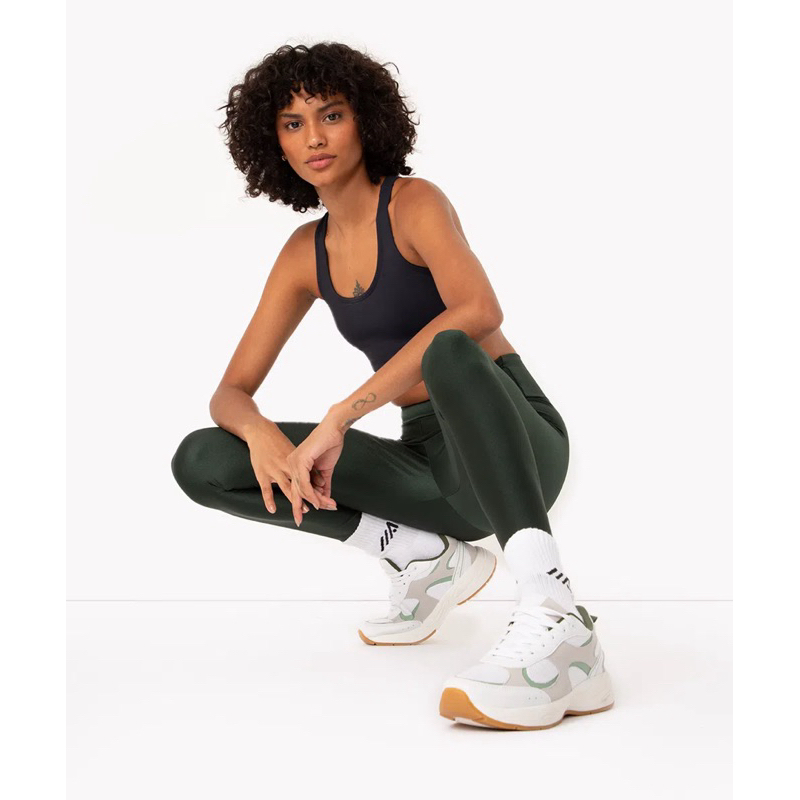 Leggings Reebok - Verde - Leggings Running Mulher