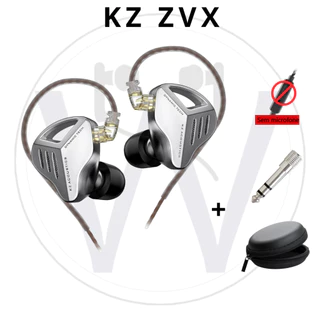 Fone de retorno KZ ZVX (In ear) Sem microfone + adaptador + bag