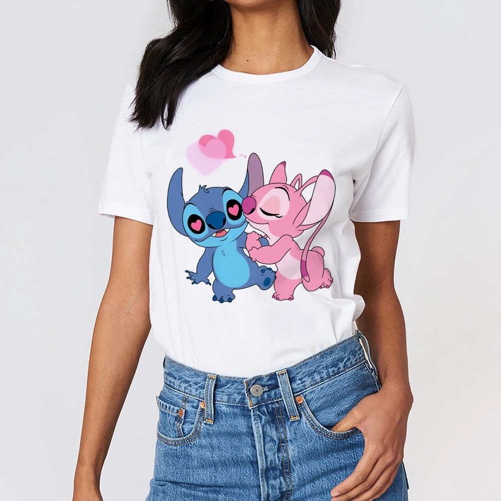 Camiseta Blusinha Lilo e Stitch t-shirt Blusa Moda Feminina Varias Estampas
