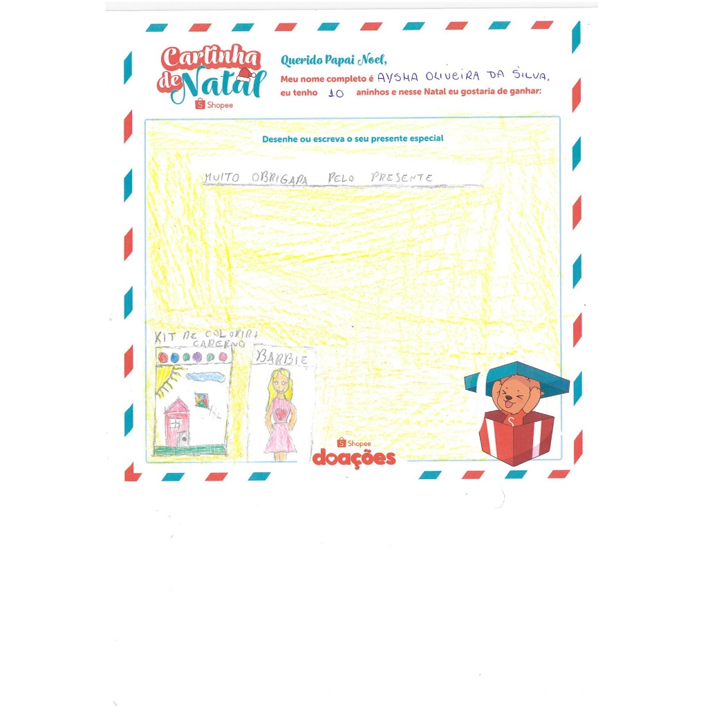 Cartinhas de Crianças de 10 anos - 9