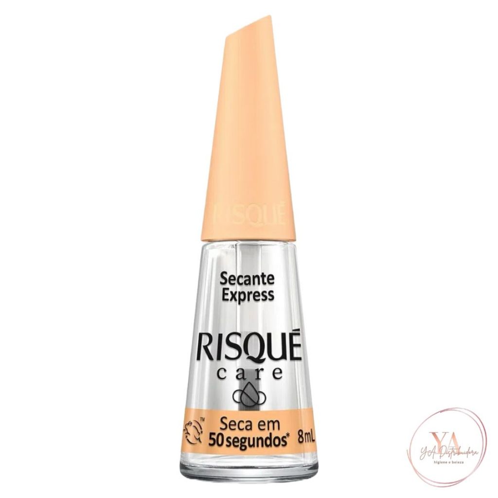 Esmalte Secante Express Risqué Care Seca em 50 Segundos 8ml