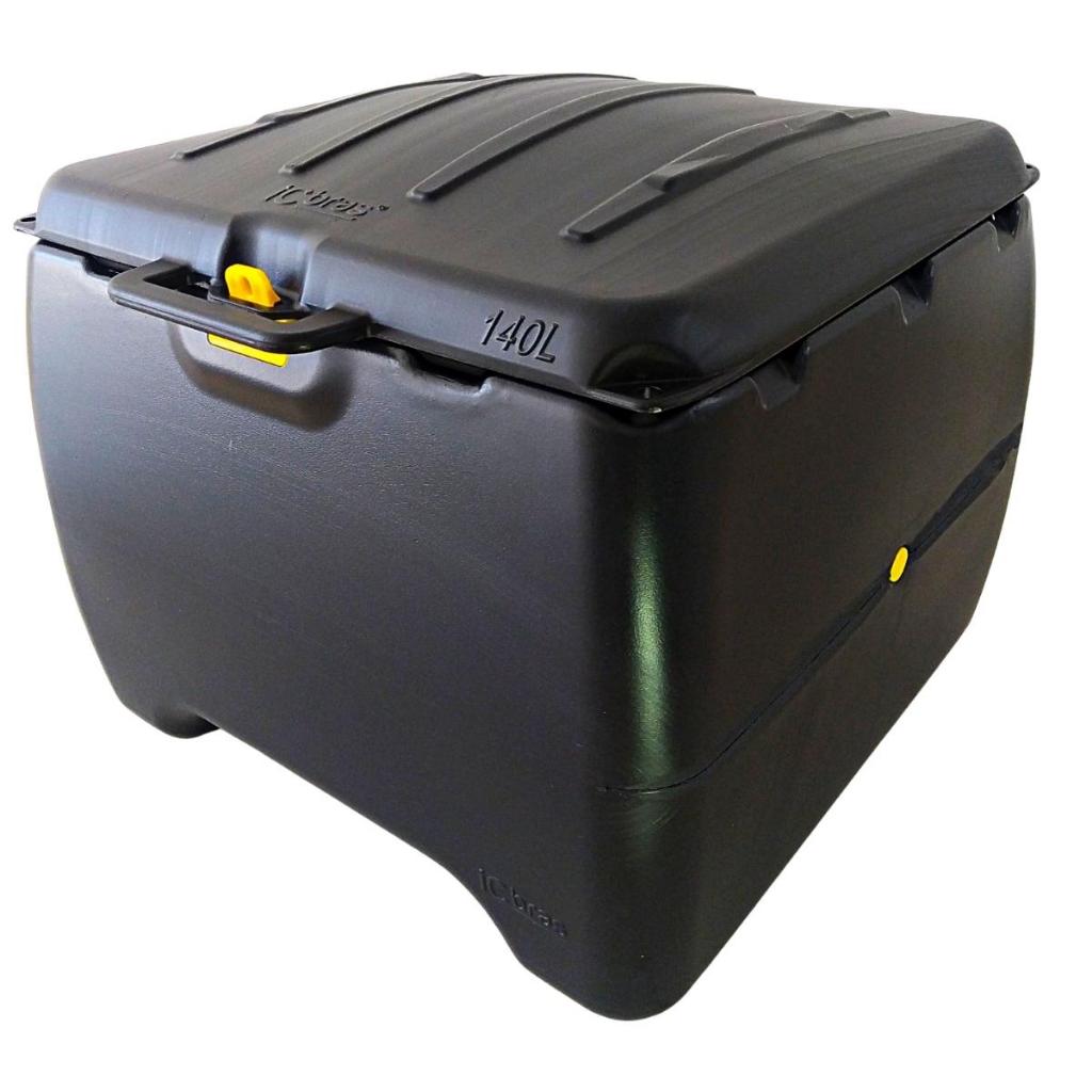 Baú Para Motoboy Icbras Preto 140 Litros Exclusivo Design