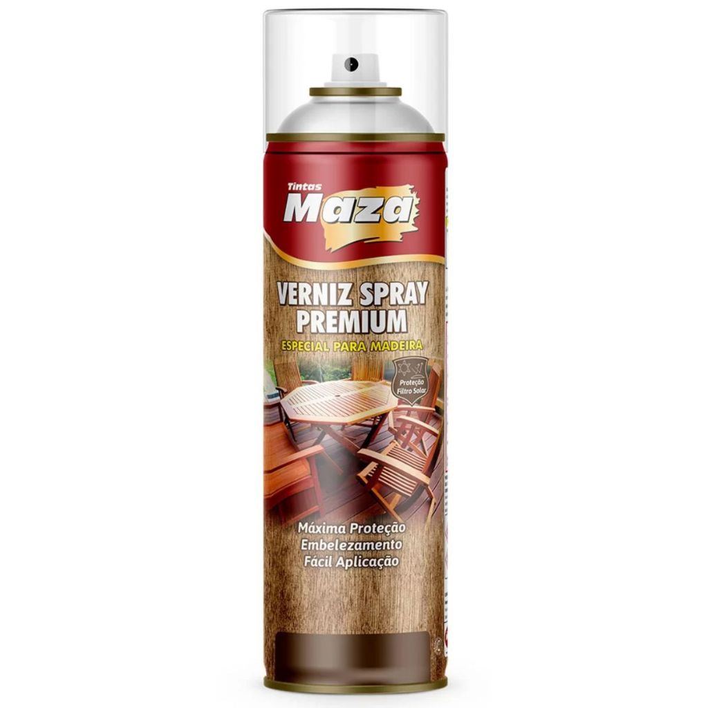 Spray Verniz Marítimo para Madeira Brilhante Maza 235g