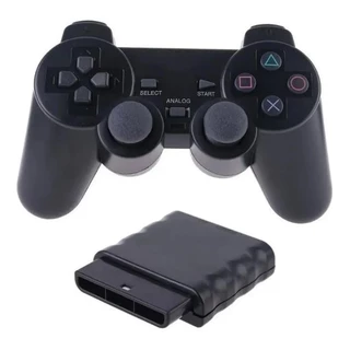 Controle PS2 Sem Fio Wireless Dual Shock Com Vibração